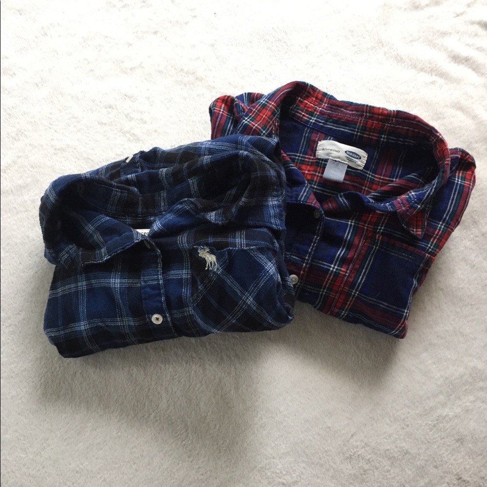 Two vintage flannel shirts FOR THE PRICE OF ONE